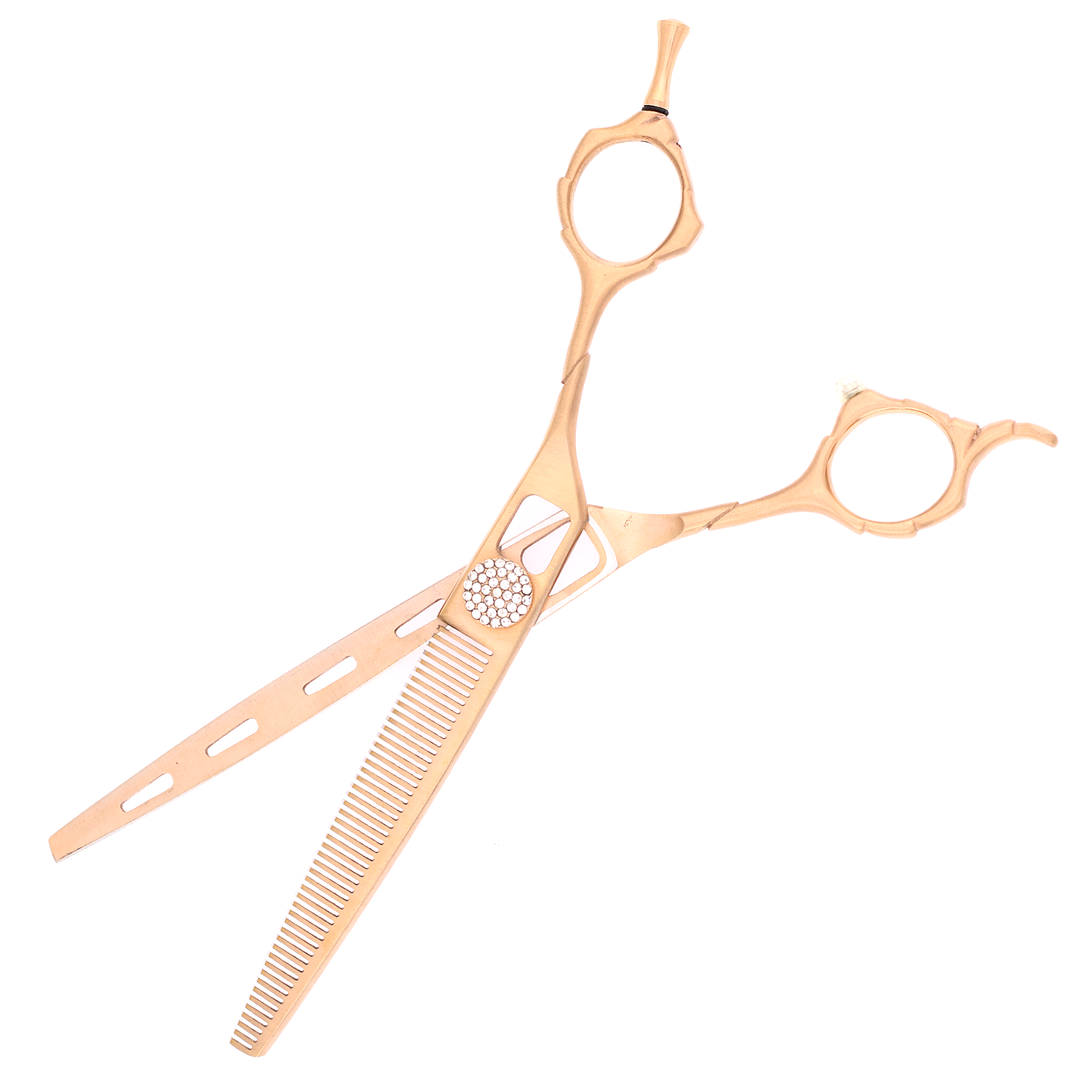 Titan Shears - Thinner Sword-Shaped Blade Gold 440C Convex RH STR 7" image 2